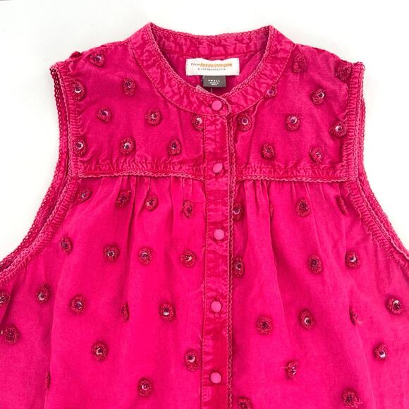 Anthropologie Pilcro and the Letterpress women’s sleeveless button front blouse - Picture 3 of 10